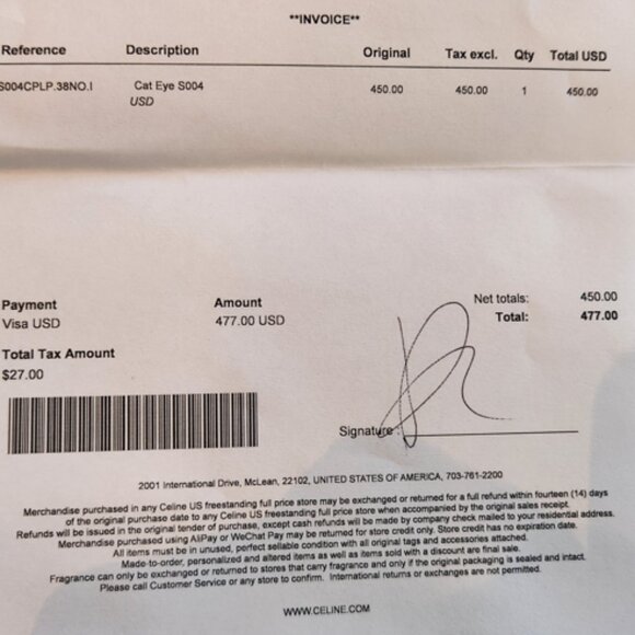 Celine Paris, Sunglasses and Case, Authentic - Picture 14 of 14